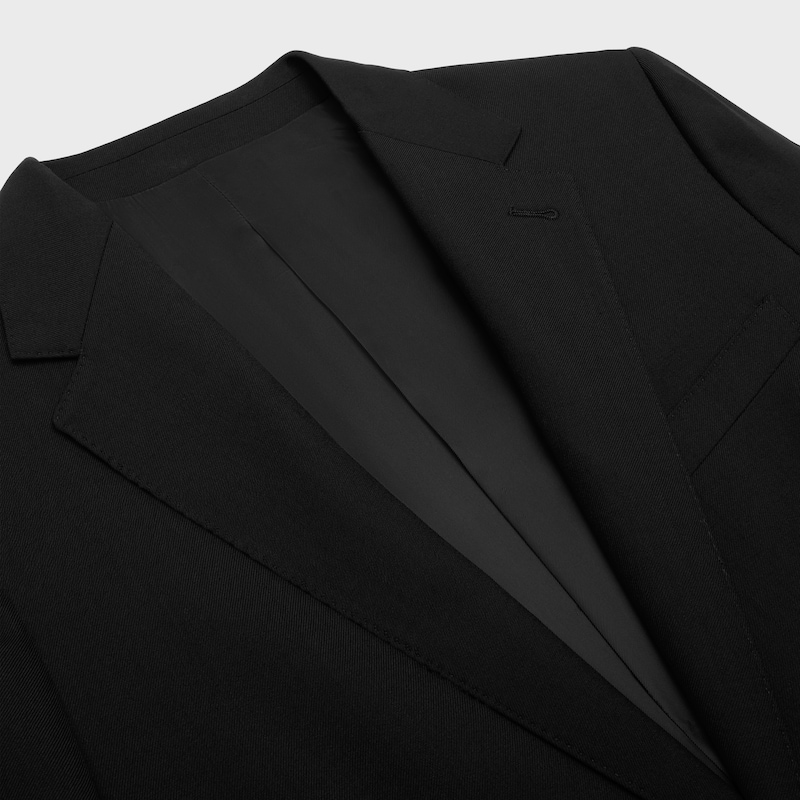klassische jacke aus wollgabardine