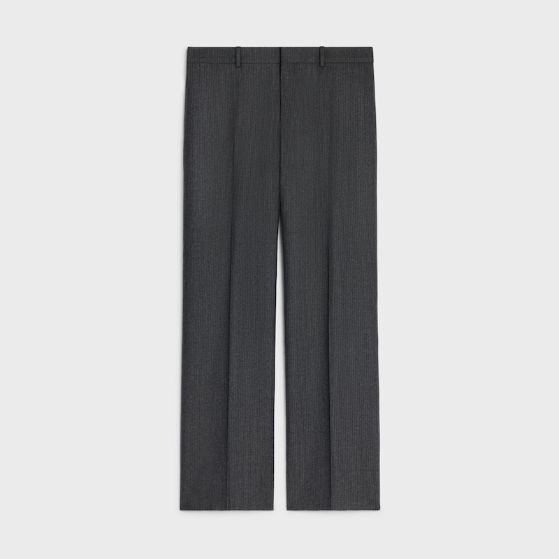hose aus gestreiftem wollflanell