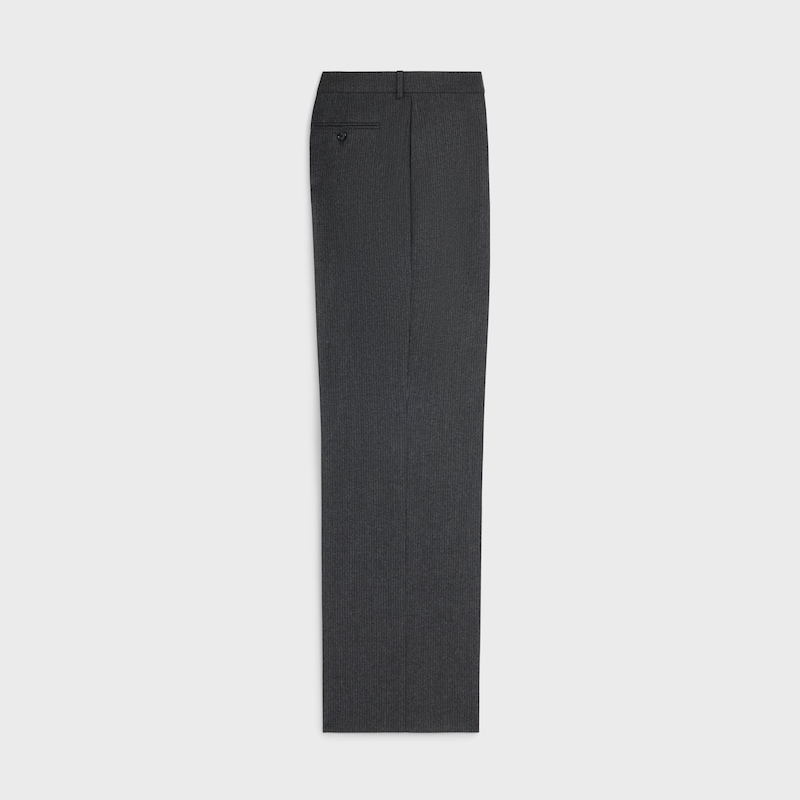 hose aus gestreiftem wollflanell