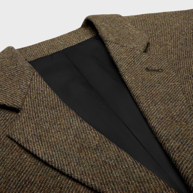 taillierter blazer aus tricotine-wolle