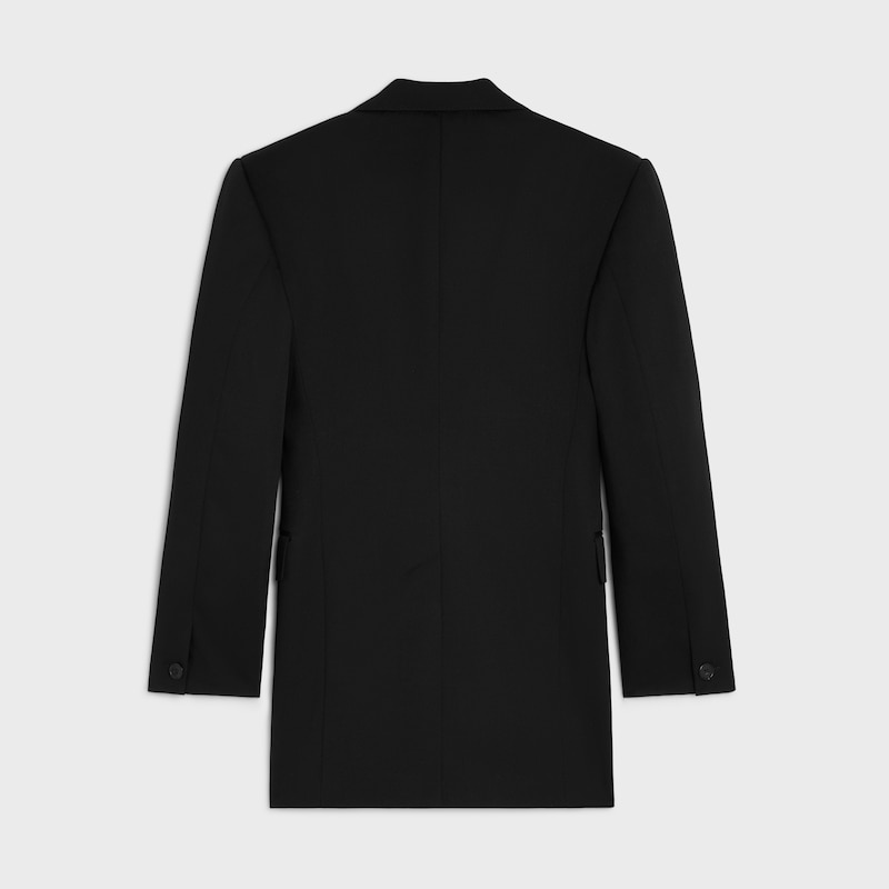 colonne-jacke aus diagonal geflochtener wolle