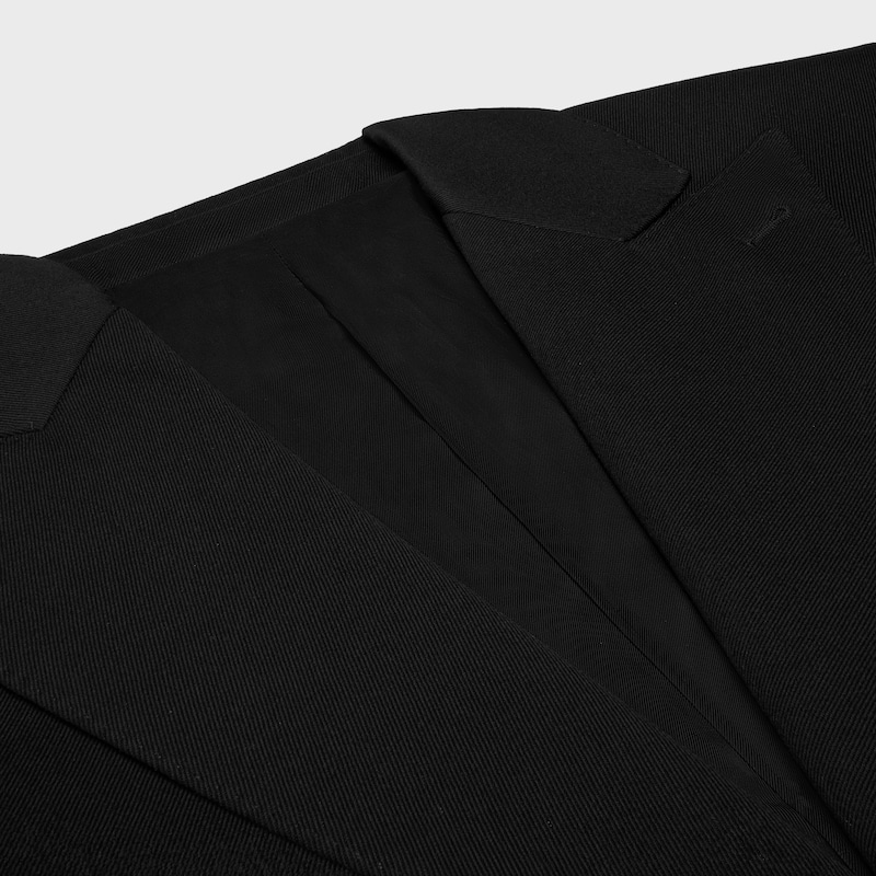 colonne-jacke aus diagonal geflochtener wolle