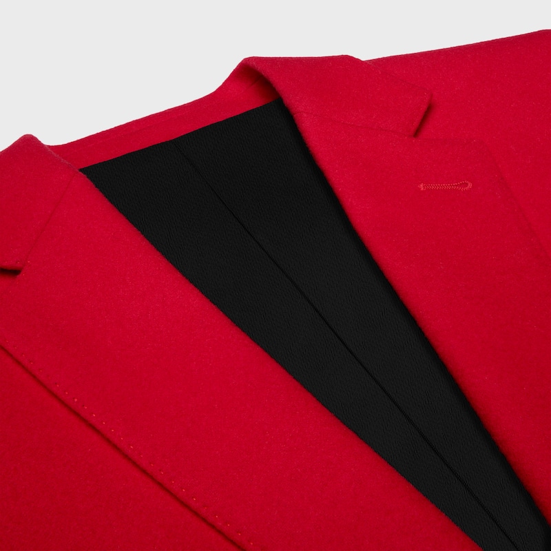 klassische jacke aus wollflanell