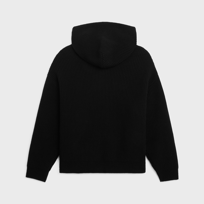 kapuzenpullover von celine aus einfarbiger wolle