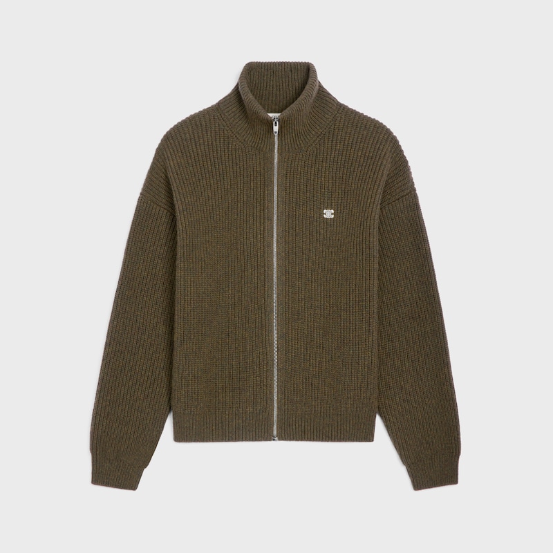 triumphe trucker-pullover aus gerippter wolle