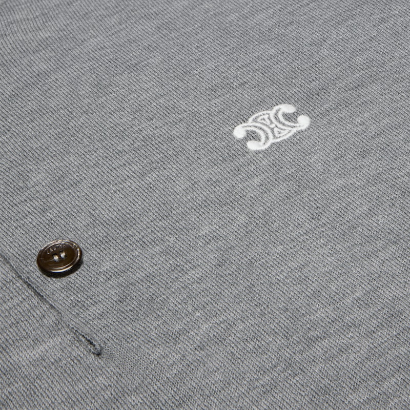 polo-pullover aus feiner baumwolle