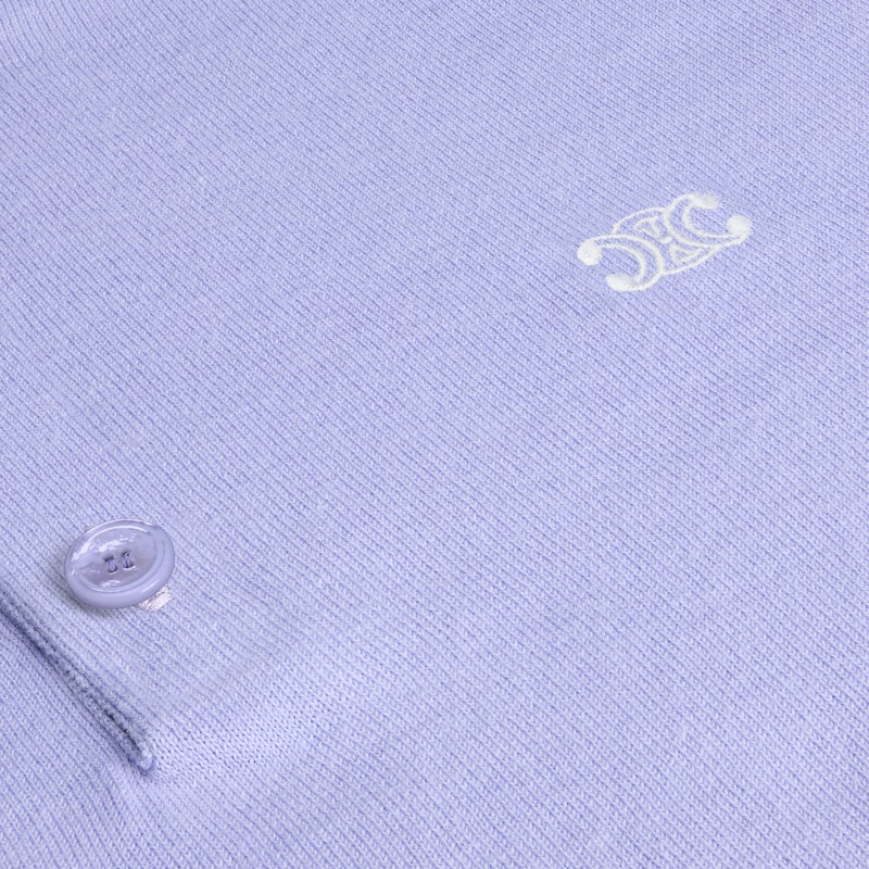 polo-pullover aus feiner baumwolle