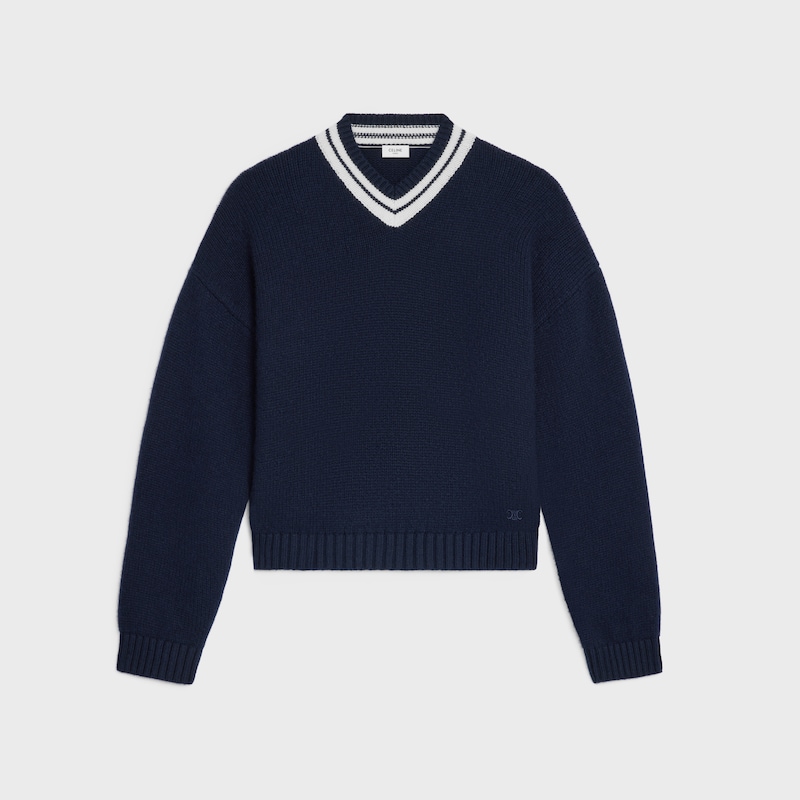 v-ausschnitt-pullover aus kaschmir