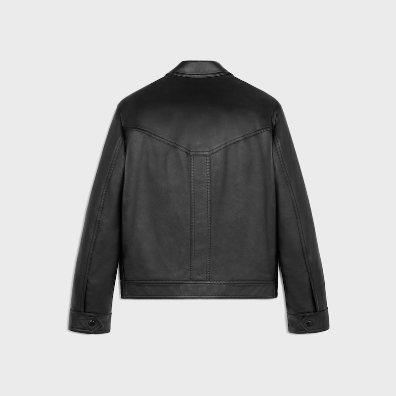 locker fallende blousonjacke aus weichem lammleder
