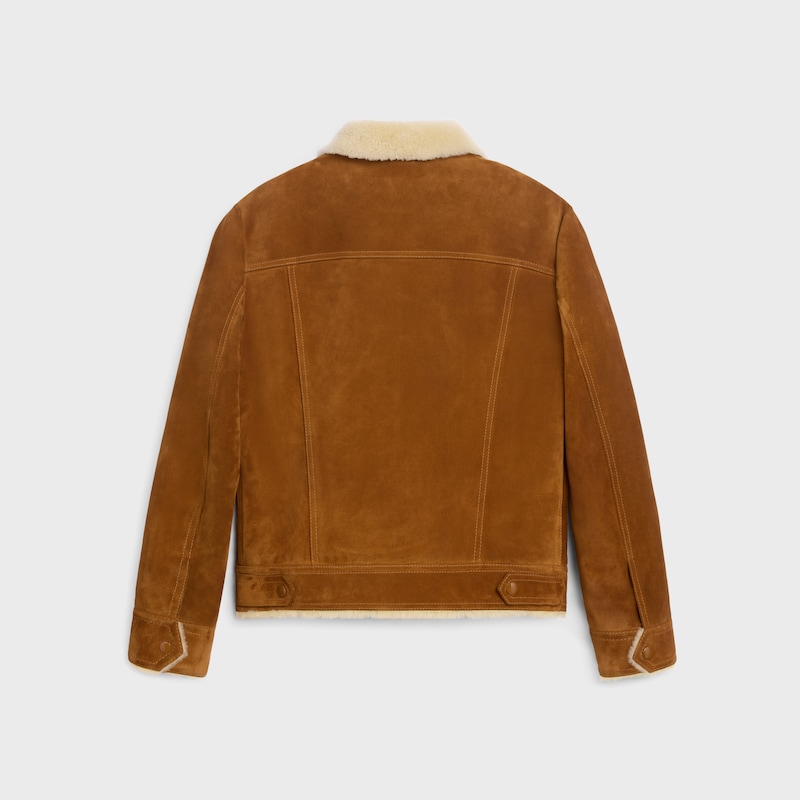 truckerjacke aus spaltkalbsleder