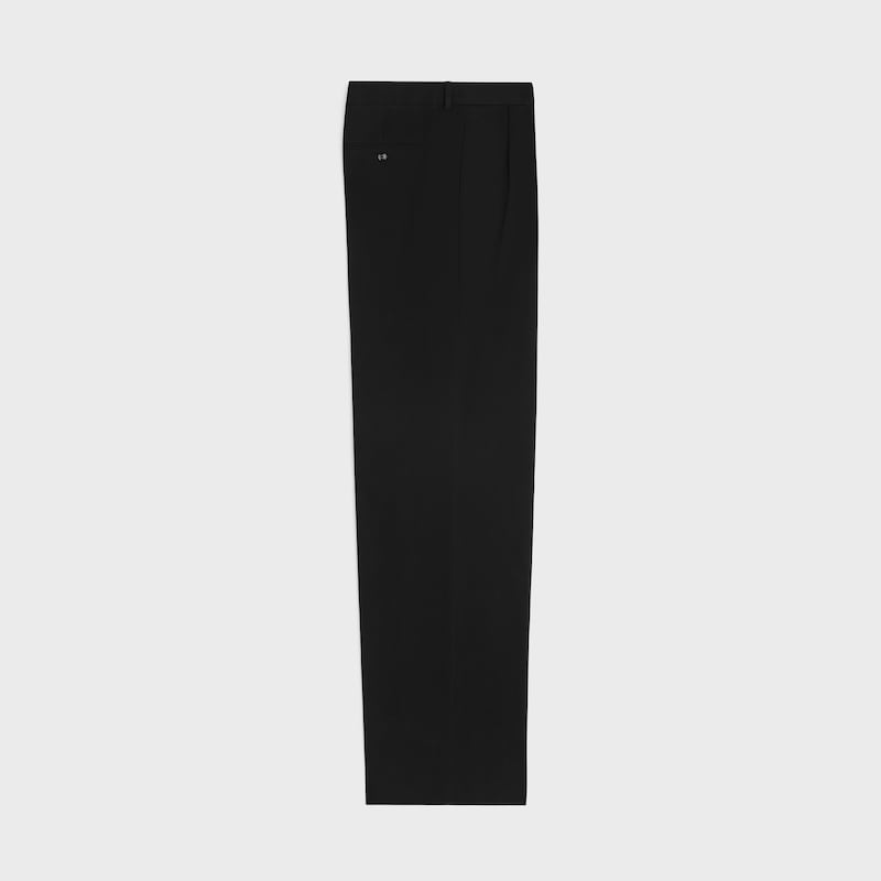 faltenhose aus baumwoll-canvas