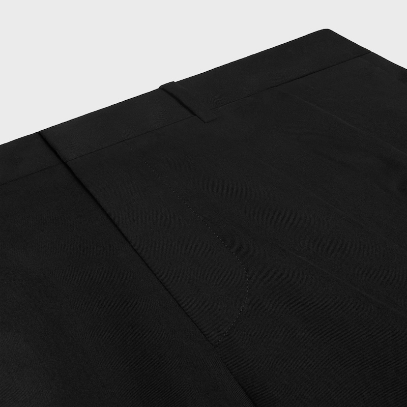 faltenhose aus baumwoll-canvas