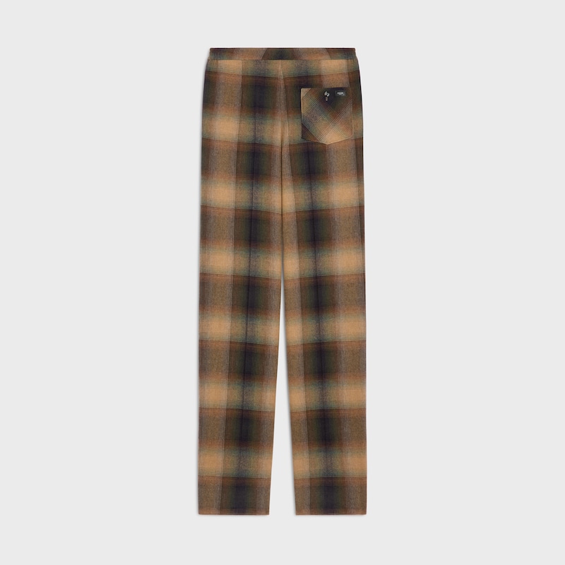 pyjamahose aus karierter wolle