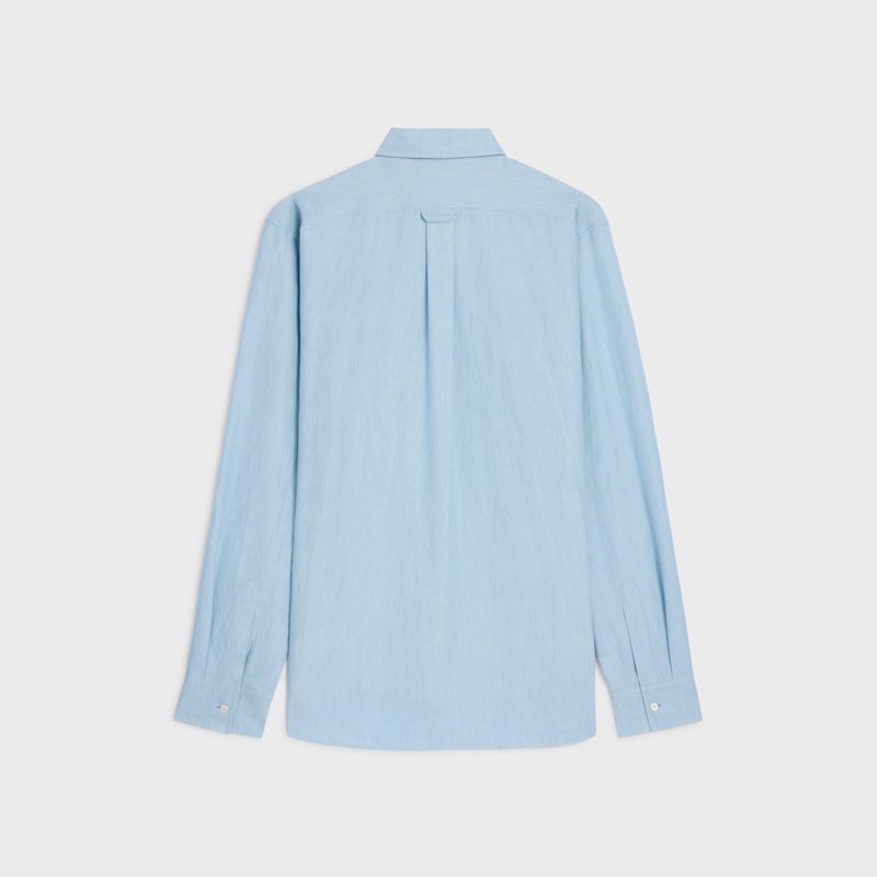 lässiges hemd aus chambray-baumwolle