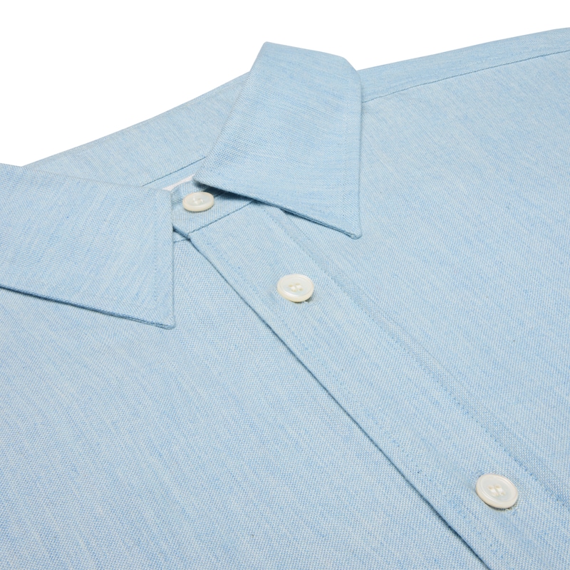 lässiges hemd aus chambray-baumwolle