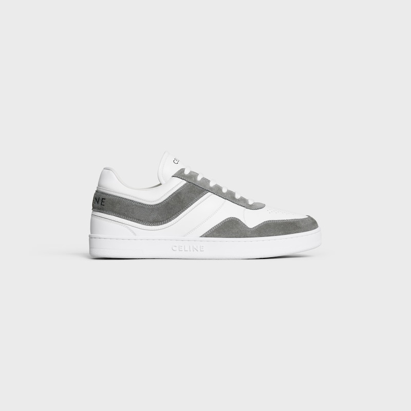 celine trainer low lace-up sneaker in suede calfseld und calfseld