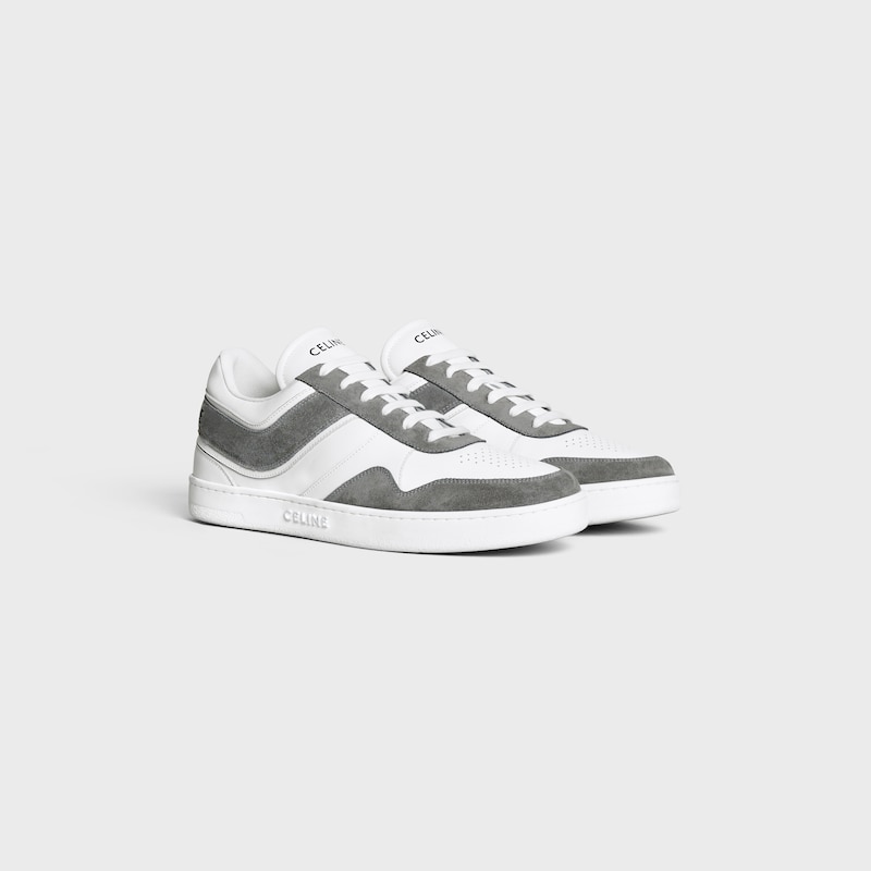 celine trainer low lace-up sneaker in suede calfseld und calfseld