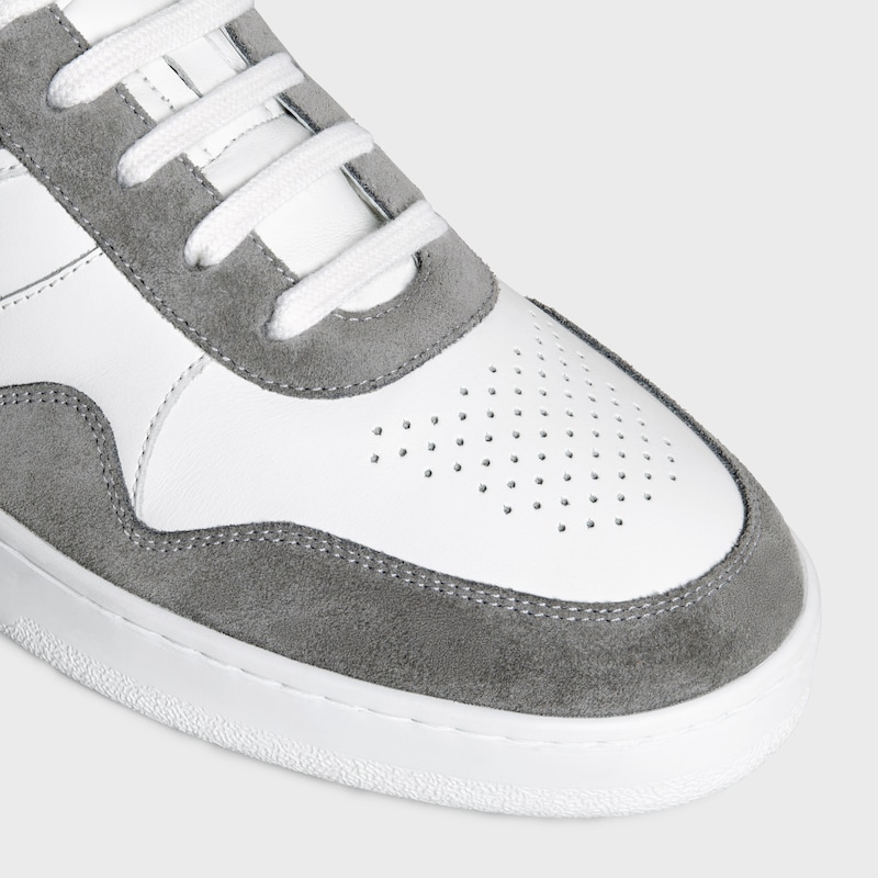 celine trainer low lace-up sneaker in suede calfseld und calfseld