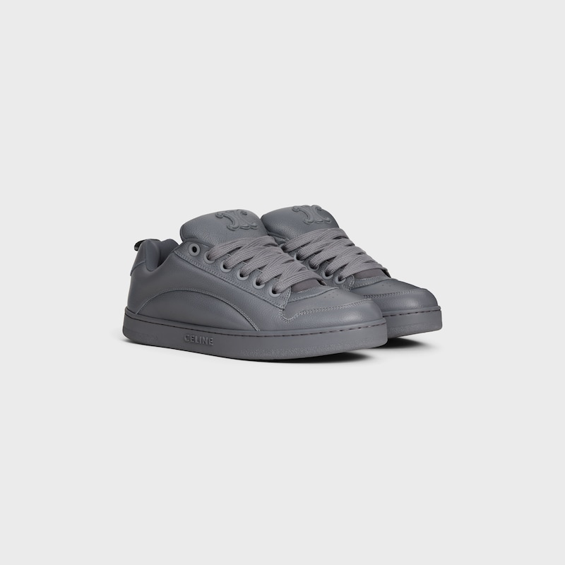 celine huntington low lace-up sneaker aus geknacktem leder und mesh