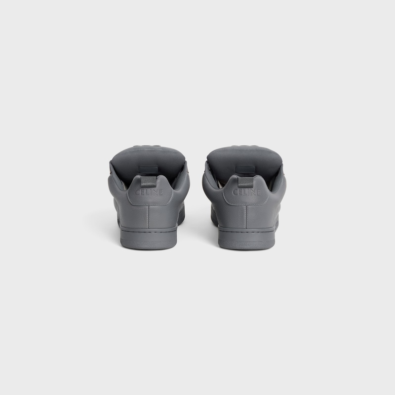 celine huntington low lace-up sneaker aus geknacktem leder und mesh
