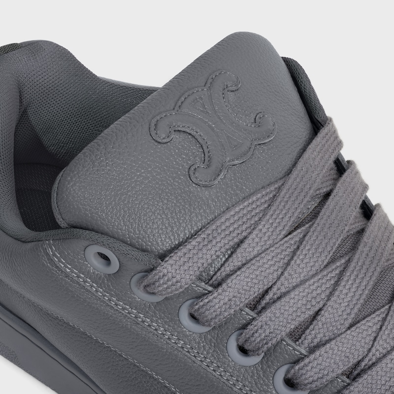 celine huntington low lace-up sneaker aus geknacktem leder und mesh