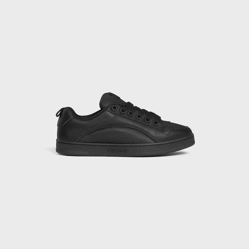 celine huntington low lace-up sneaker aus geknacktem leder und mesh