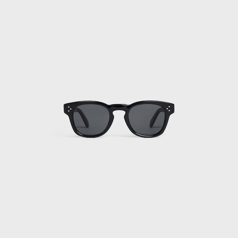 schwarze sonnenbrille mit 42er-rahmen aus acetat