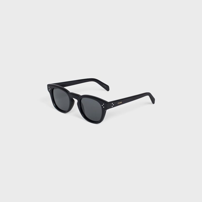 schwarze sonnenbrille mit 42er-rahmen aus acetat