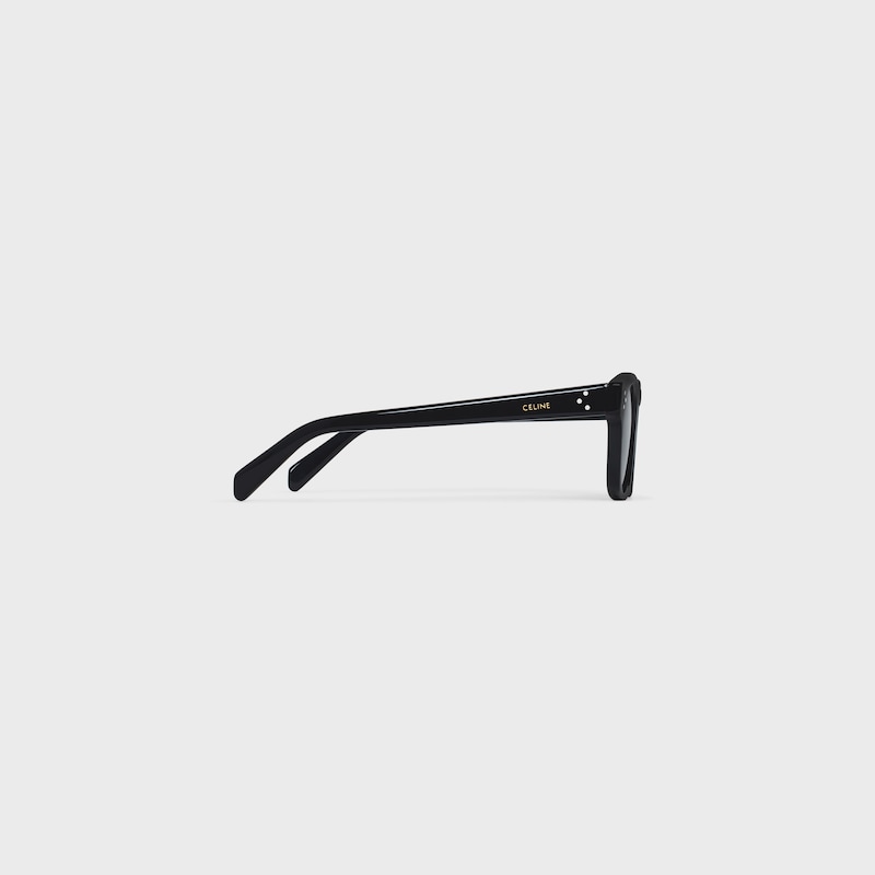 schwarze sonnenbrille mit 42er-rahmen aus acetat