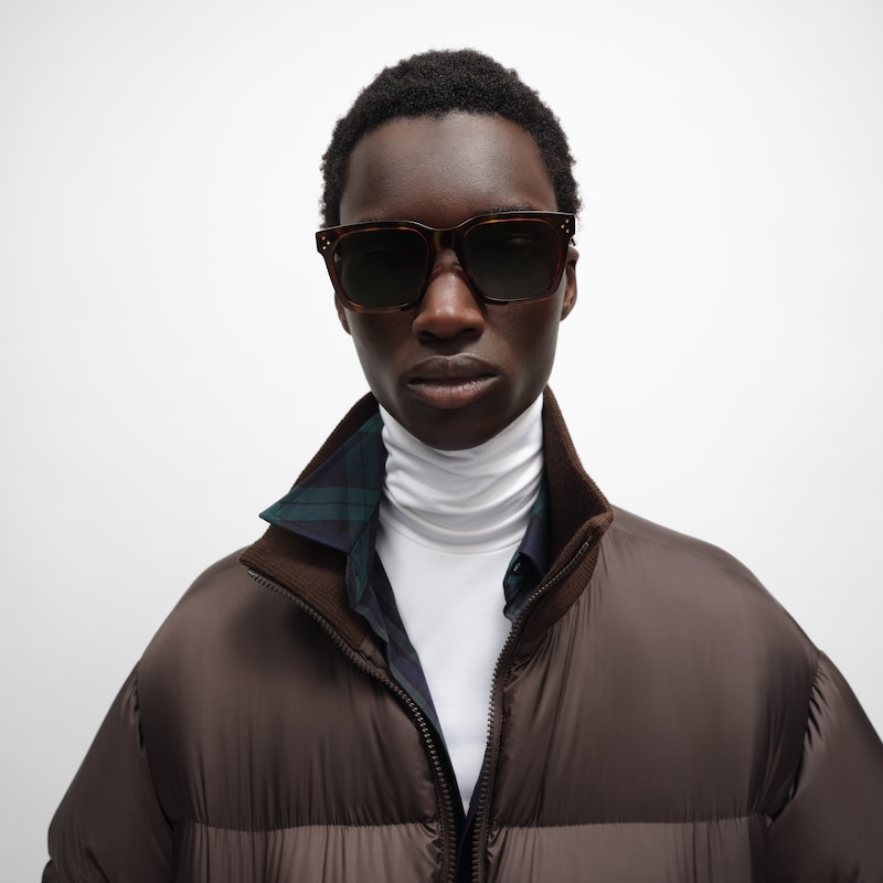schwarze sonnenbrille 45 aus acetat