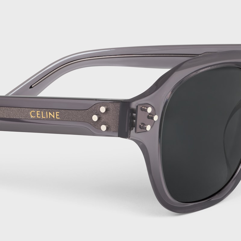 schwarze frame 60 sonnenbrille aus acetat