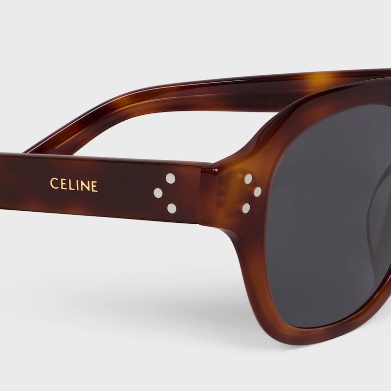 schwarze frame 60 sonnenbrille aus acetat