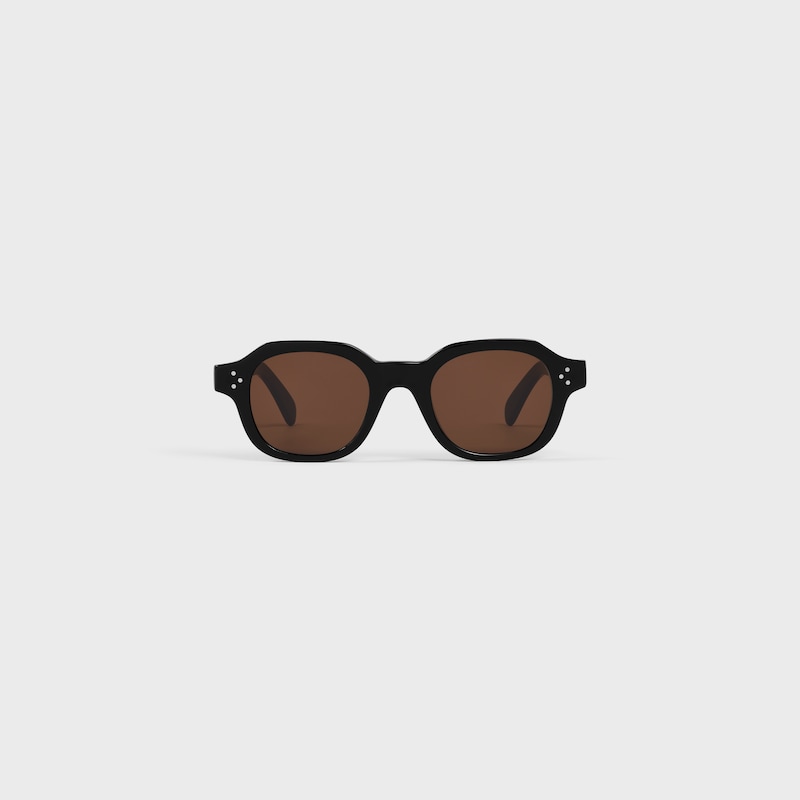 schwarze frame 60 sonnenbrille aus acetat