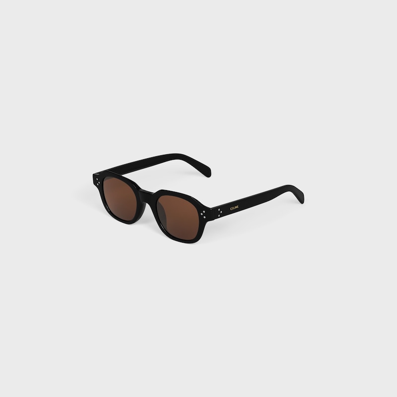 schwarze frame 60 sonnenbrille aus acetat