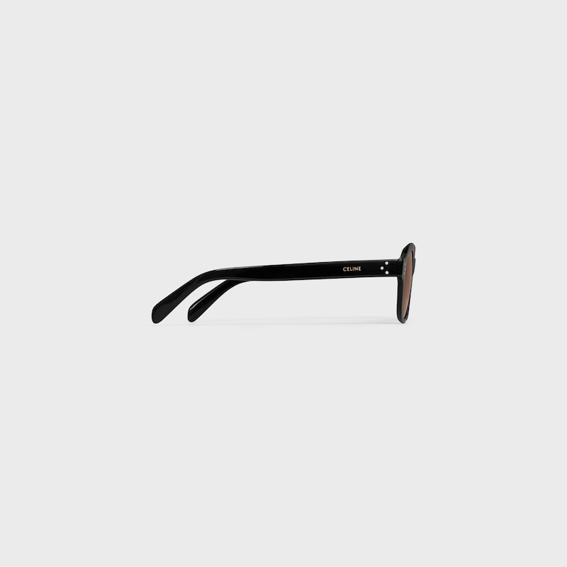 schwarze frame 60 sonnenbrille aus acetat