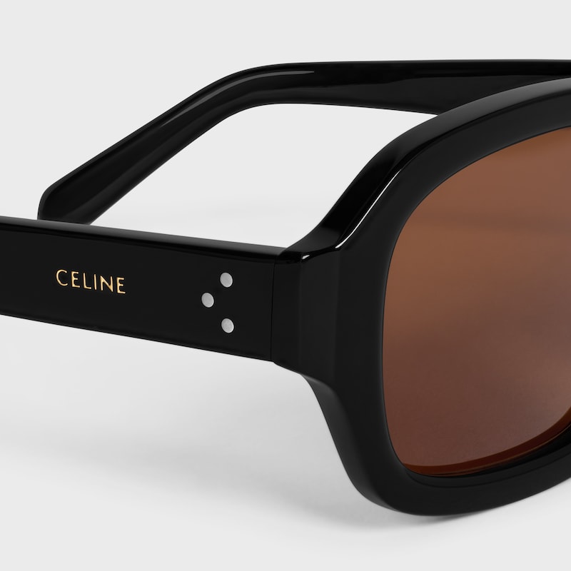schwarze sonnenbrille frame 62 aus acetat