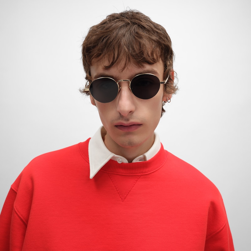 sonnenbrille mit metallrahmen modell 28 aus metall