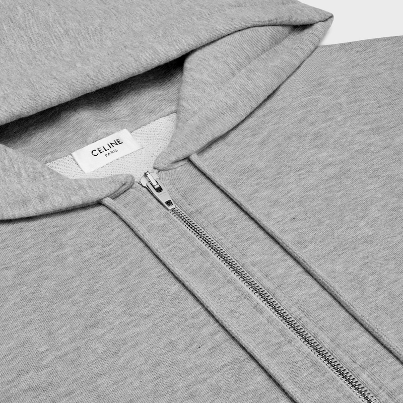triumphe lockerer kapuzenpullover mit reißverschluss aus kaschmir-baumwolle