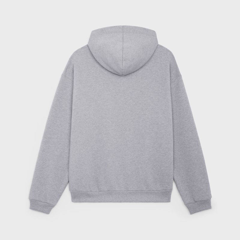 celine loose hoodie aus baumwollfleece
