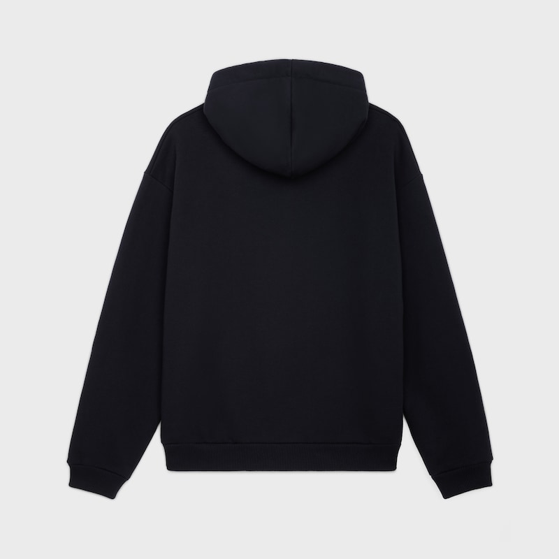 celine loose hoodie aus baumwollfleece