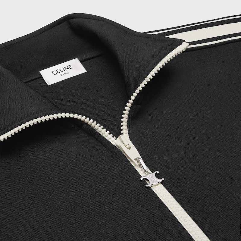 celine trainingsjacke aus doppelseitigem jersey