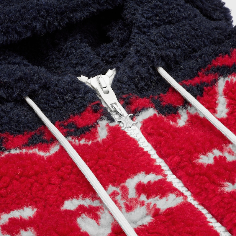 kapuzenjacke aus triomphe fair isle fleece