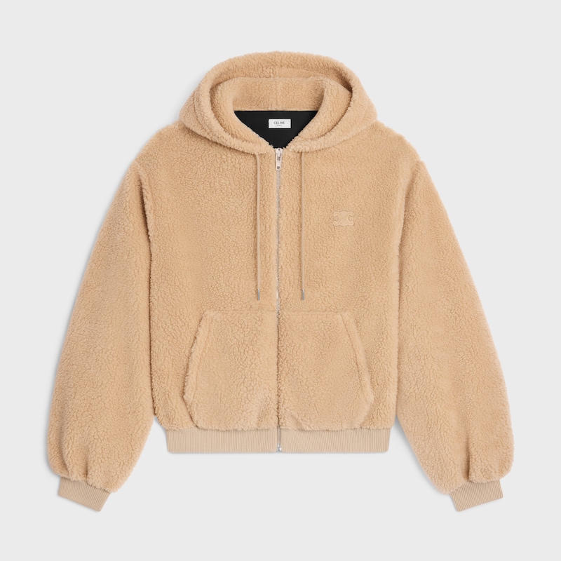 kapuzenjacke aus polarfleece