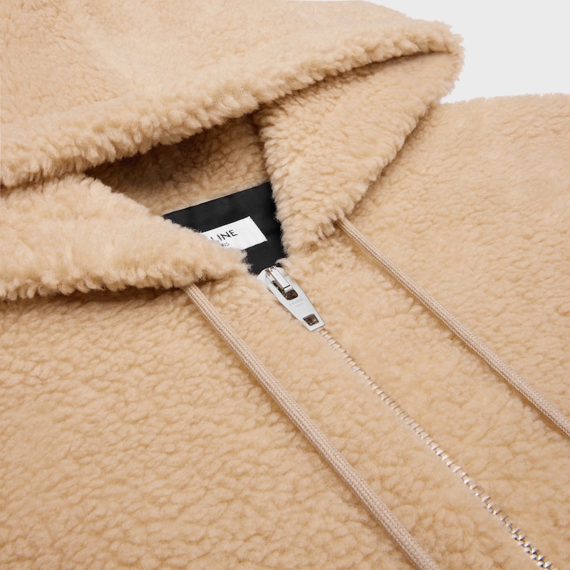 kapuzenjacke aus polarfleece