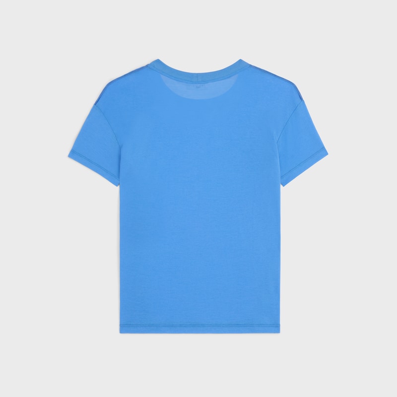 normales t-shirt aus feinem baumwolljersey