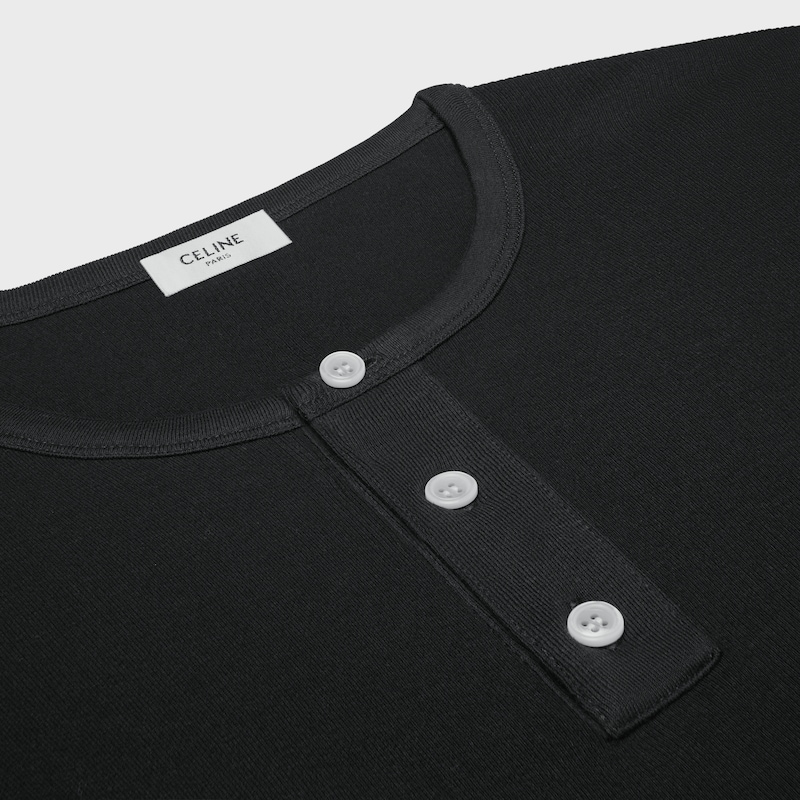 langarm-t-shirt aus geripptem baumwolljersey