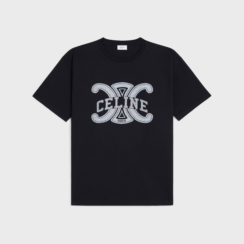lockeres t-shirt aus baumwolljersey
