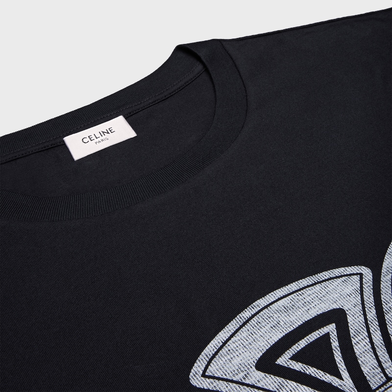 lockeres t-shirt aus baumwolljersey