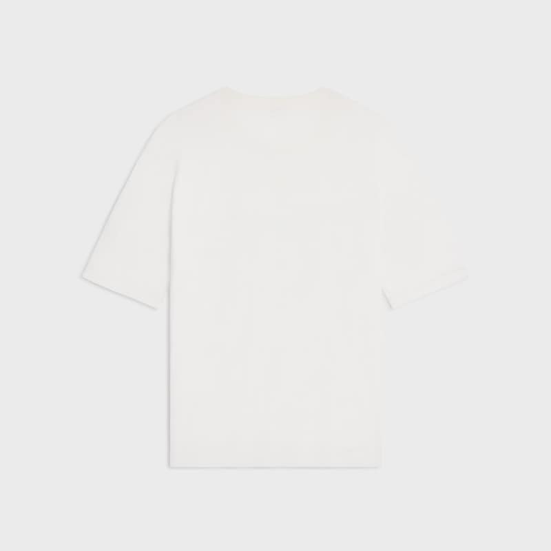 doppellagiges t-shirt aus feinem baumwolljersey