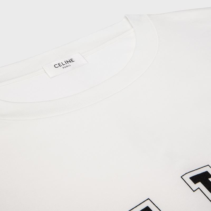 lockeres t-shirt aus baumwolljersey